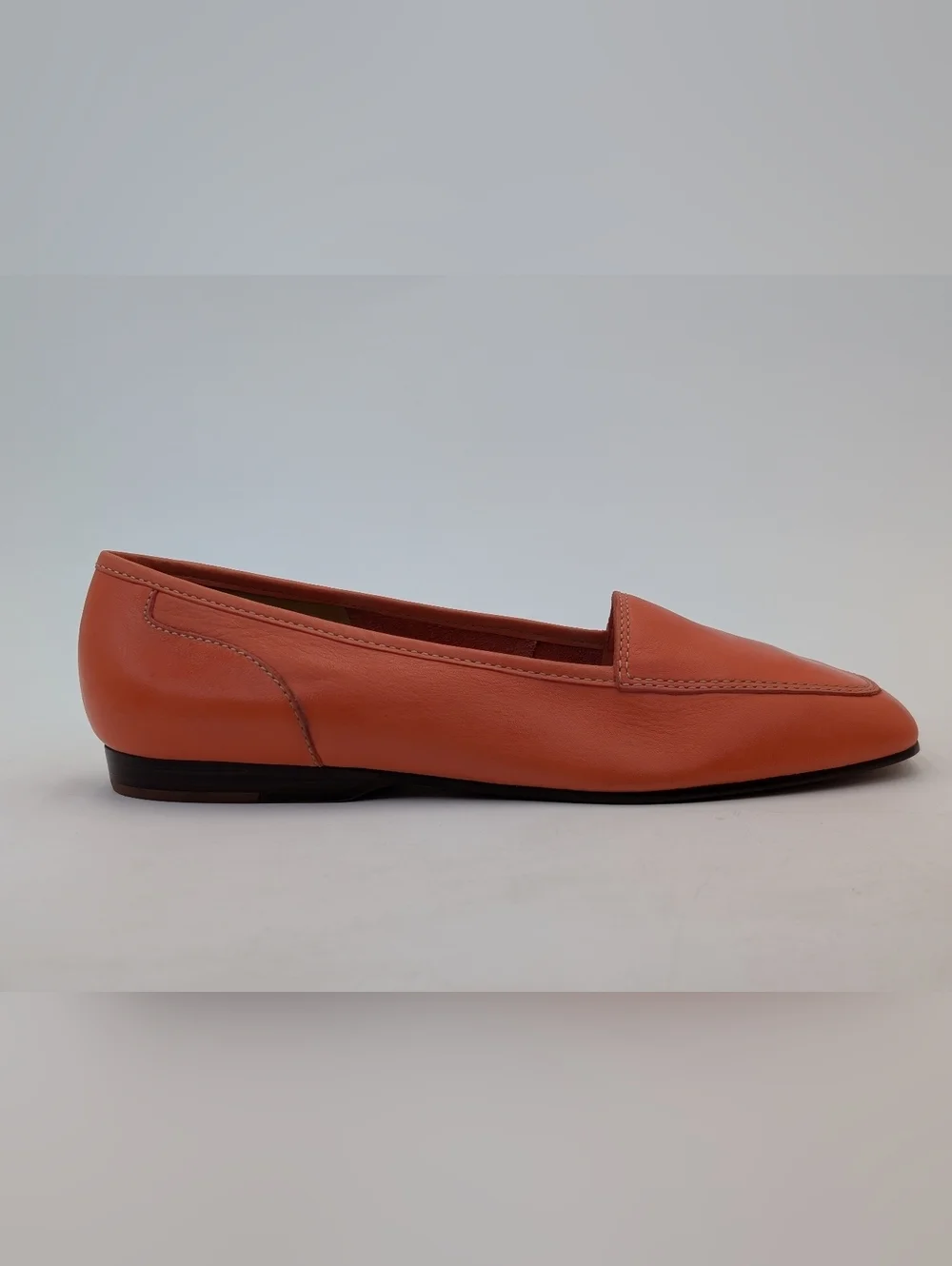 Enzo Angiolini Liberty Size 7.5N Genuine Leather Gorgeous Coral Slip-On Loafers